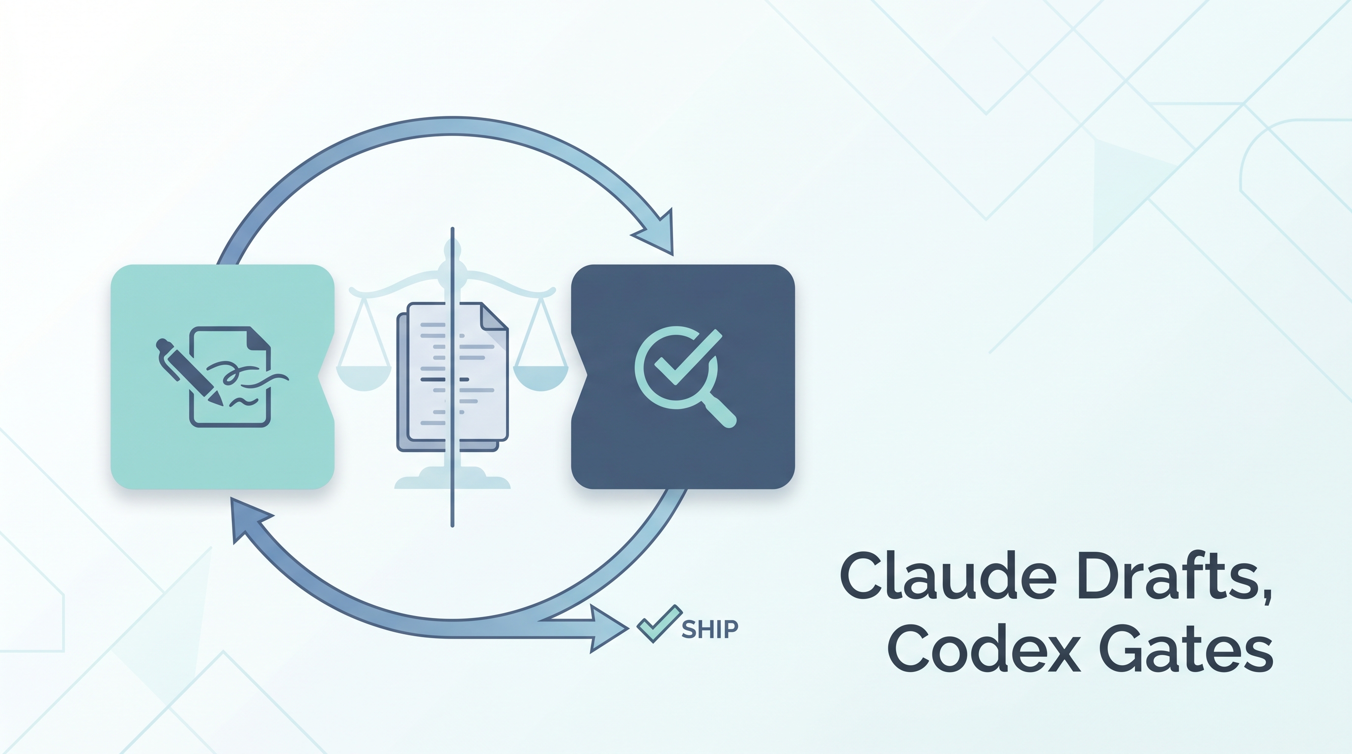 Claude Drafts, Codex Gates — An Interleaved Two-Model Review Loop for Hard Work
