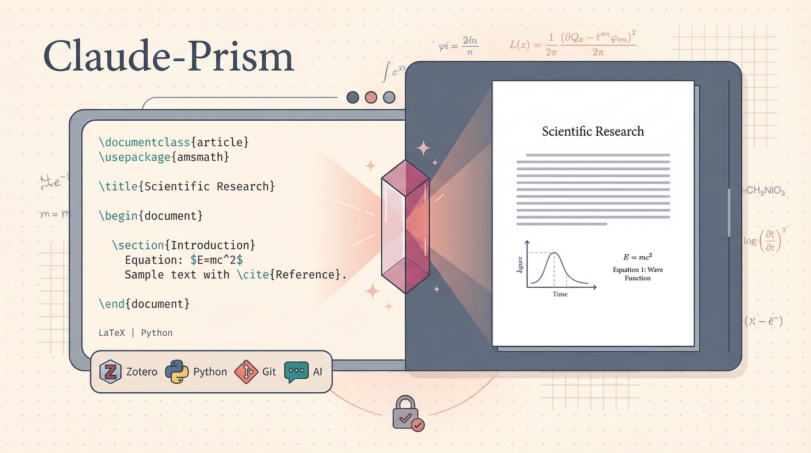 Claude-Prism — Local-First Academic Writing Workspace with AI