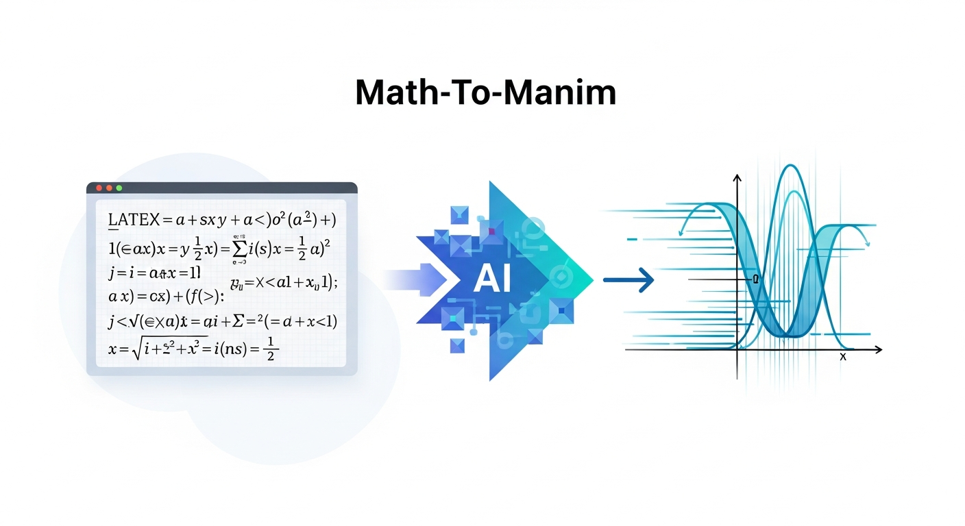 Math-To-Manim — AI-Automated LaTeX-to-Animation Pipeline