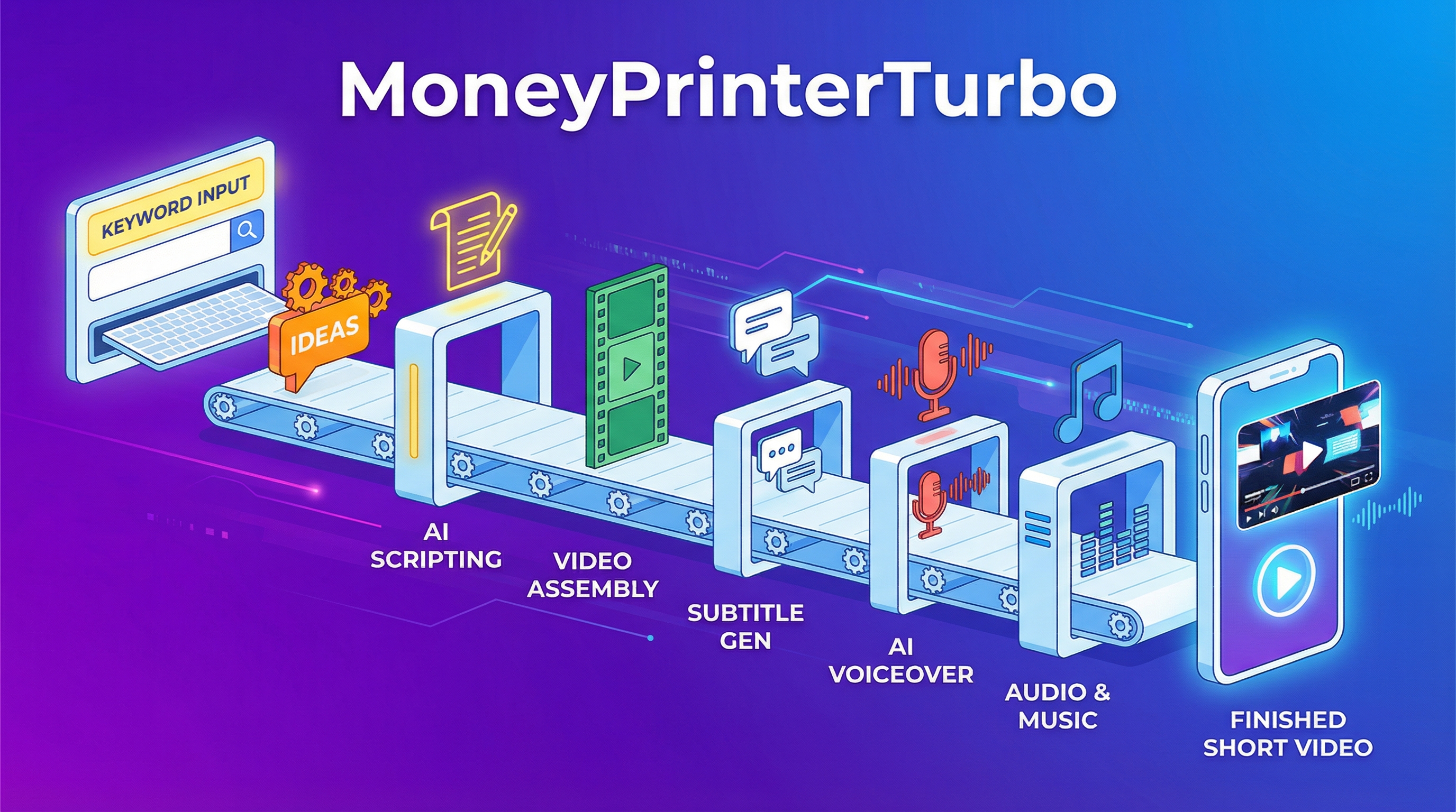 MoneyPrinterTurbo — Keyword to Short Video in Minutes