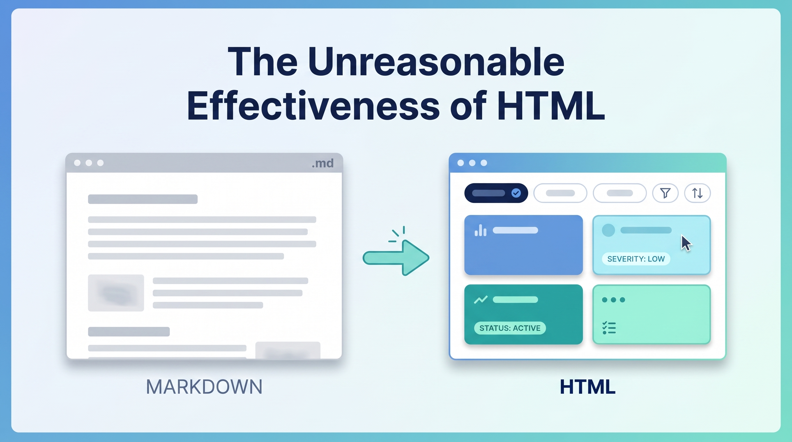 The Unreasonable Effectiveness of HTML — Thariq's Case for Output Format Engineering